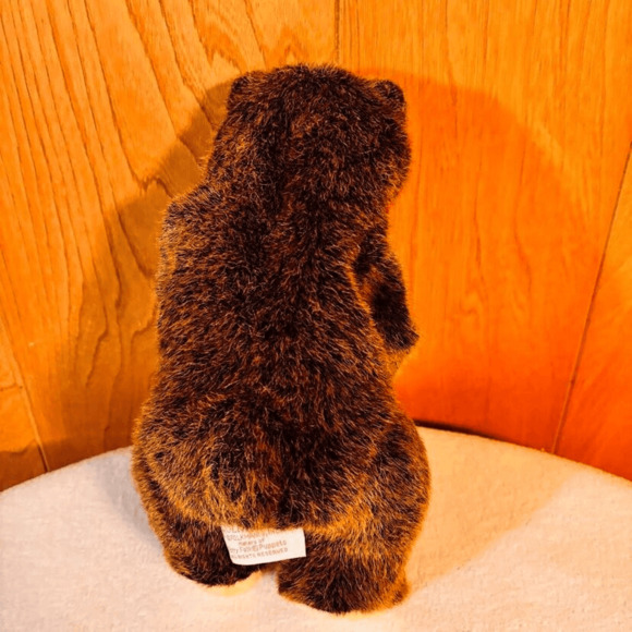 Folkmanis FolkTails Brown Bear Plush Hand Puppet Stuffed Animal 14” Toy - Picture 4 of 7